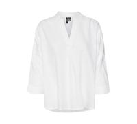 VERO MODA Female Top Vmlinn Hemd 3/4 Wvn Ga Noos, Blanco Nieve, XS Mujeres