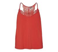 VERO MODA Mujer Vmana S/L Lace Ga Noos Curve Top, Goji Berry., M