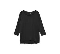 VERO MODA Mujer Vmava 3/4 Top JRS Ga Noos, Negro, XL