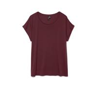 VERO MODA Mujer Vmava Plain SS Top Ga JRS Noos, Tawny Port, L, Puerto Tawny., L