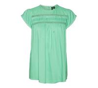 Vero Moda Mujer Vmdebbie Pleat S/L Ga Noos Top, Jade Cream, M