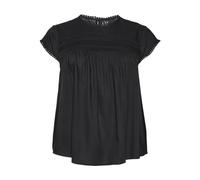 Vero Moda Mujer Vmdebbie Pleat S/L Ga Noos Top, Negro, M