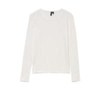 VERO MODA Mujer Vmlisa LS Top JRS Noos, Blanco Nieve., M