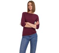 Vero Moda Mujer Vmpanda Modal 3/4 Top Jrs Noos Camiseta de Manga Larga, Winetasting, M