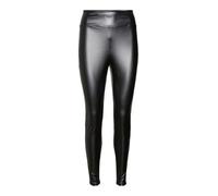 VERO MODA Mujer Vmsuella Jade HW Coated Legging Noos Cuero Imitación Pantalones, Negro, M