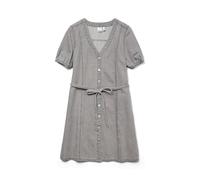 VERO MODA Neck Short Dress Vmjanet SS Noos-Pantalones Cortos de Cuello en V, Denim Light Grey, L Mujeres