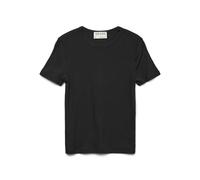 VERO MODA Noos Awirwina SS O-Neck - Camiseta para Mujer, Negro, XS