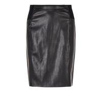 VERO MODA NOS Mujer Vmbuttersia HW Coated Skirt Noos Falda Not Applicable, Negro (Black Black), 40 (Talla del Fabricante: Medium)