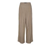VERO MODA Pantalón de pinzas 'VMMindy' crema / marrón 34x34 crema / marrón
