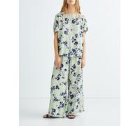 Vero Moda Pantalón palazzo de mujer con cintura elástica. Verde anticuario 36 (S)