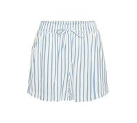 VERO MODA Pantalones Cortos VMLINN WVN Noos, Blanco/Rayas: Olga Airy Blue, S