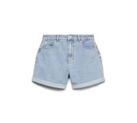 VERO MODA Pantalones Cortos Vmzuri HR Loose Mix Noos, Mezclilla De Color Azul Claro, M para Mujer