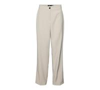 VERO MODA Pantalones de Mujer Vmrita MW Straight Pant Boo, Forro Plateado., MW x 32L