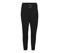Vero Moda Petite VMBAILEY HR Paperbag Belt Pants Petite Pantalones, Black, XS/P/28 para Mujer