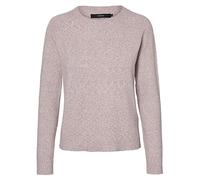 VERO MODA PETITE VMDOFFY LS O-Neck Blouse GA Noos PTT Suéter pulóver, Woodrose/Detail:Melange, M Pequeño para Mujer