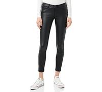 VERO MODA PETITE Vmseven NW SS Smooth Coated PT Petite Pantalones, Black/Detail:Coated, XS/P/28 De Las Mujeres