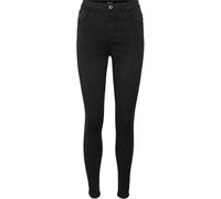 VERO MODA PETITE VMSOPHIA HR SKN J Soft VI165 GA PTT Noos Jeans, Black/Detail:Wash, XS / 28L para Mujer