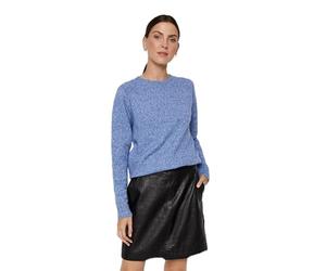 Vero Moda Puente Petite Doffy de Manga Larga con Cuello Redondo, Azul sodalita, L Pequeño