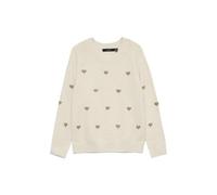 VERO MODA Pullov Vmdoffy Intarsia LS O-NCK Jersey Ga Noos, Abedul, L para Mujer