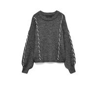 VERO MODA Pullover VMILINA gris | XL
