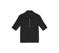 VERO MODA Pullover Vmmarina Poloneck Noos-Jersey 2/4, Negro, XL Mujeres