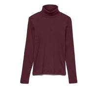 VERO MODA Rollnecktop Vmchloe LS Ga Jrs Noos-Camiseta de Cuello Alto, Winetasting, L Mujeres