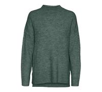 Vero Moda S VMLEFILE Oversize Boxy Blouse GA Noos - Jersey para Mujer, diseño de Bosque Oscuro/Detalle: W. Melange, S, Dark Forest/Detail:w. Melange, S