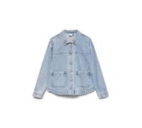 VERO MODA Shacket VMJAMIE Denim Jacket Light Blue Denim L Light Blue Denim L