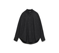 VERO MODA Shirt Vmfanni Rhinestone LS Camiseta Wvn Ga Noos, Negro, M Mujeres