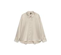 VERO MODA Shirt Vmmerle Pearl LS Camiseta Wvn Ga, Piedra Pumice, M Mujeres