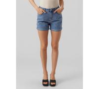 VERO MODA Short amplio de talle alto. Color medium blue