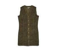 VERO MODA Short Corduroy Dress Vmeden SL-Vestido Corto de Pana, marrón, M Mujeres