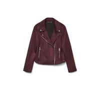 VERO MODA Short Faux Suede Jacket Vmjose Noos-Chaqueta Corta de Ante sintético, Winetasting, M Mujeres