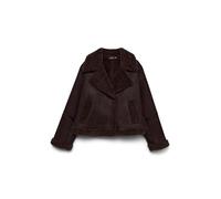 VERO MODA Short Jacket Vmharper-Chaqueta Corta, Pastel de Chocolate, L Mujeres