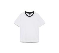 VERO MODA T-Shirt Vmpaulina SS Camiseta Ga Jrs Noos, Blanco Brillante, L Mujeres