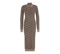 Vero Moda Tall Vestido de punto 'ARIA' beige / negro M beige / negro
