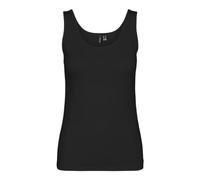VERO MODA Tank Top Vmlulu UU Camiseta de Tirantes Jrs Ga Noos, Negro, XL Mujeres