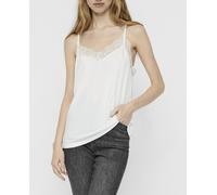 Vero Moda Top de mujer lencero de tirantas. Blanco 40 (L)