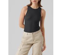 Vero Moda Top de mujer liso sin tirantas. Negro 36 (S)