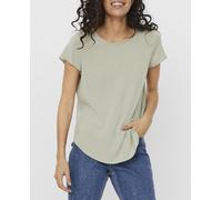 Vero Moda Top de mujer manga corta. Verde anticuario 34 (XS)