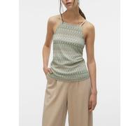 Vero Moda Top de tirantes de mujer estampado étnico. Verde anticuario 36/S