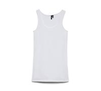 VERO MODA VMMAXI My Soft Long Tank Top - Camiseta de Tirantes para Mujer (2 Unidades), Negro/Paquete: Blanco Brillante, M