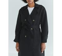 Vero Moda Trench larga de mujer con bolsillos. Negro 40/L