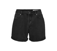 VERO MODA Vmzuri HR Loose Mix Noos-Pantalones Cortos Vaqueros, Black Denim, S para Mujer