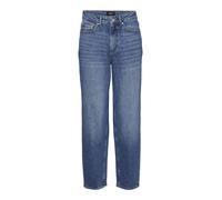 VERO MODA Vaqueros VMTESSA de Cintura Alta para Mujer, Medio De Mezclilla Azul, 32W / 32L