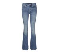 VERO MODA Vmflash Mr Flared Jeans Li347 Noos Pantalones Vaqueros, Medio De Mezclilla Azul, LW x 34L para Mujer