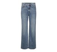 VERO MODA Vaqueros Anchos para Mujer, Medium Blue Denim/Detalle: Tinted, 28W x 34L