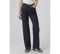 VERO MODA Vaqueros anchos, talle alto. Color dark blue