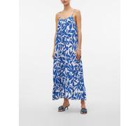 VERO MODA Vmeasy Joy 7/8 Vestido con Correa Wvn Ga Verano, Blanco, S para Mujer