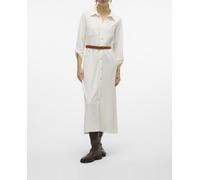 Vero Moda Vero Moda - Vestido midi con cinturón. Blanco Talla 38
